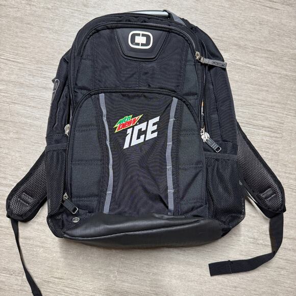 OGIO Bolt Pack Backpack Checkpoint Friendly Mountain Dew Ice Promo Bag EUC - Picture 1 of 9